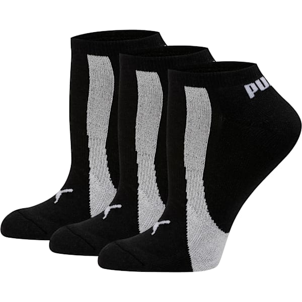 Chaussettes invisibles Femme [paquet de 3], black-white, extralarge